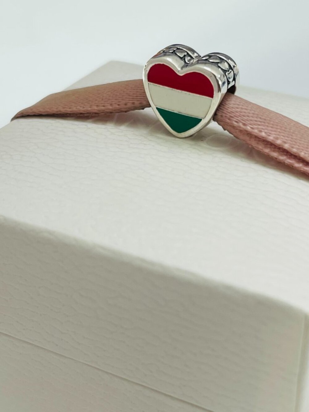 Pandora Hungary Flag I Love HUNGARY Exclusive Heart Charm